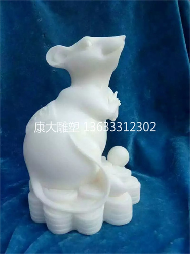 石雕十二生肖汉白玉石材雕刻十二属相动物雕塑