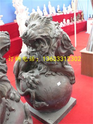 欧式石狮子 汇丰银行门口大理石狮子雕刻 专业石雕定制加工