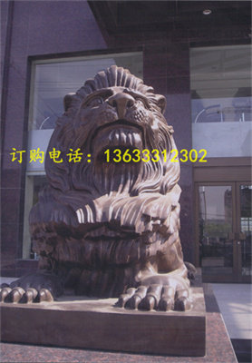 青石汉白玉景区庭院门口招财辟邪瑞兽仿古现代欧式石狮子雕塑