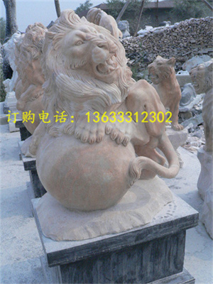 狮子雕塑定做 欧洲石狮子雕刻批发 欧式门口景观镇宅动物石雕摆件
