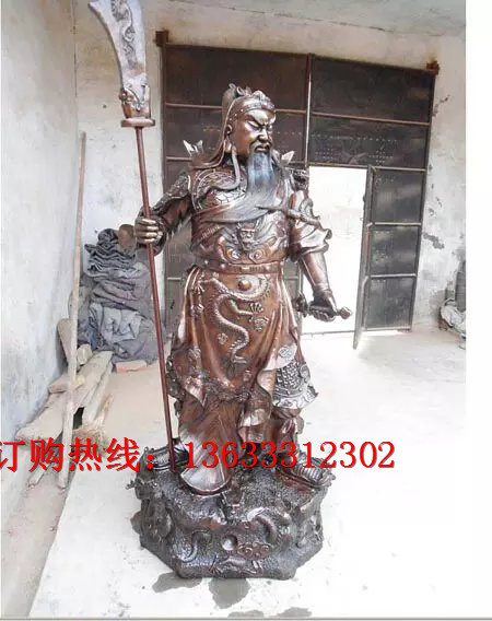 玻璃钢观音菩萨佛像 彩绘关公武财神爷神像 玻璃钢定做家用供奉摆件