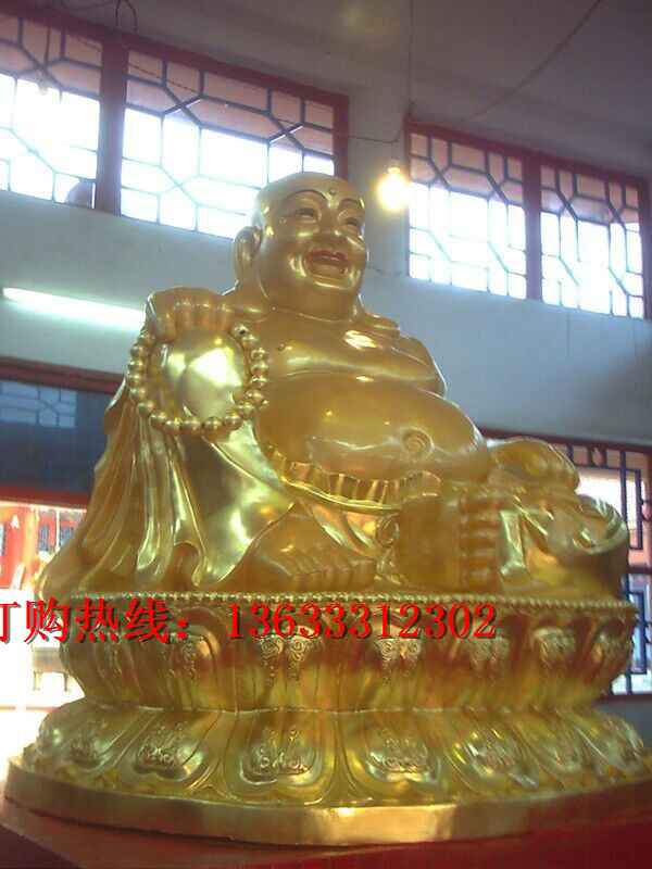 寺庙金菩萨玻璃钢雕塑 玻璃钢弥勒佛观音佛像 神话人物神像