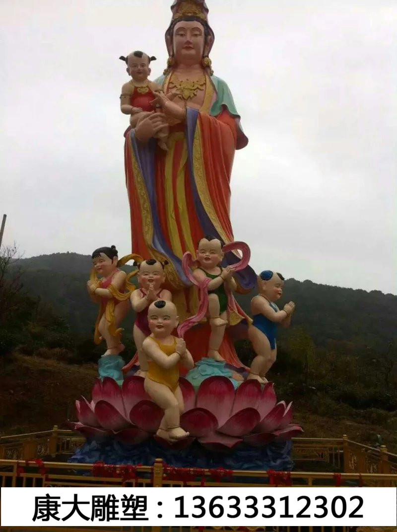 玻璃钢观音雕塑 仿铜彩绘藏传佛像绿度母菩萨雕塑 玻璃钢佛像定制