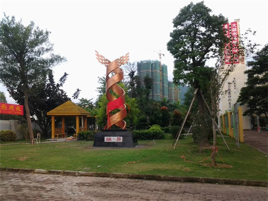 广场不锈钢雕塑 园林景观建设 大型地标摆件定制