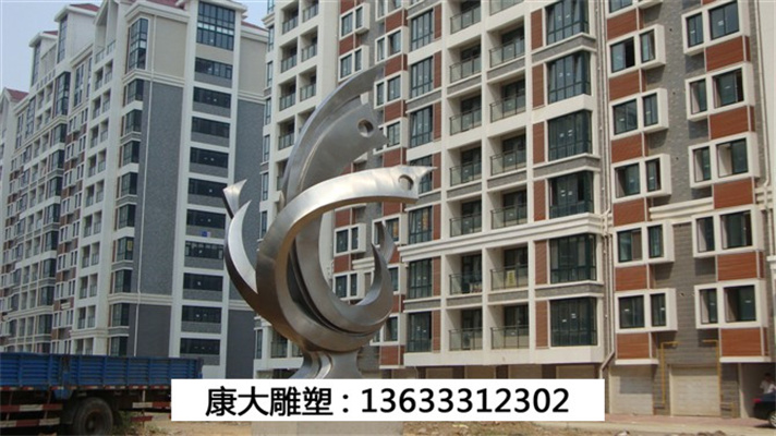 小区不锈钢广场镂空发光雕塑 广场中心摆件 支持定制