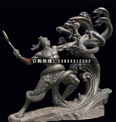 铸铜人物雕塑制作户外园林铸造古代民俗文化小品旅游景区铜雕摆件