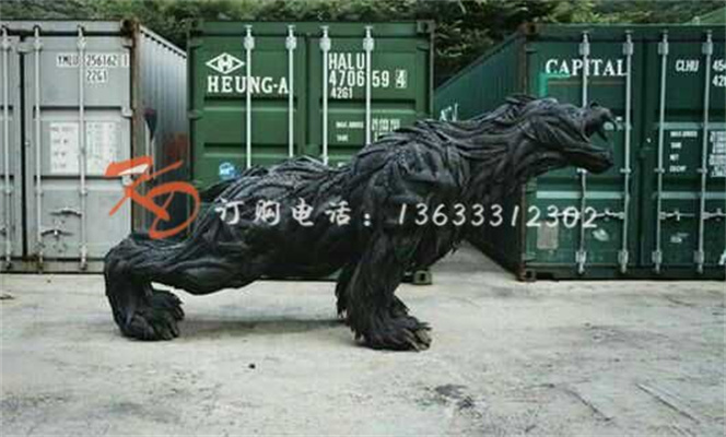 现代城市公园轮胎动物雕塑摆件 专业生产轮胎雕塑厂家