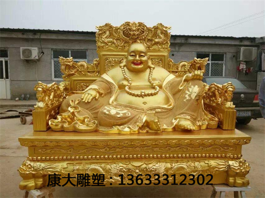 铸铜弥勒佛雕塑 露天铸铜弥勒佛 铸铜天王佛像雕塑生产厂