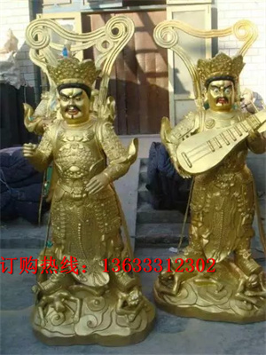 护法天神铸铜神像 纯铜24诸天佛像 寺庙供奉诸天塑像