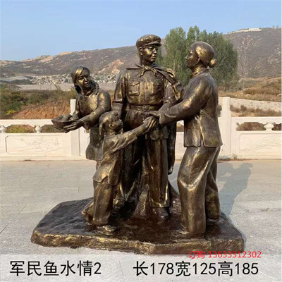 玻璃钢军人主题人物雕塑 广场玻璃钢英勇奋战砥砺前行现代人物雕塑铸造厂