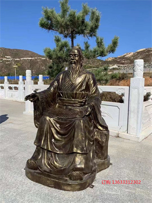 铸铜玻璃钢人物传奇人像雕塑 民俗小品主题铸铜雕像厂家