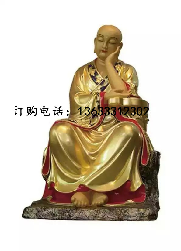 玻璃钢佛像雕塑厂家 彩绘十八罗汉佛像 寺庙十八罗汉佛像定做厂家