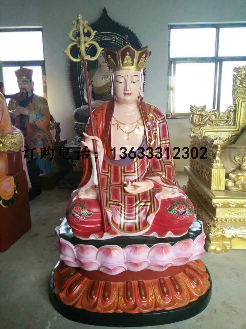 玻璃钢贴金三宝佛佛像雕塑定制　玻璃钢佛像雕塑厂家