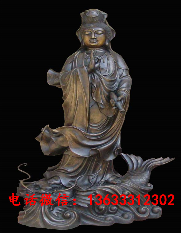 寺庙佛堂神像铜雕千手观音 铸铜观音佛像雕像摆件