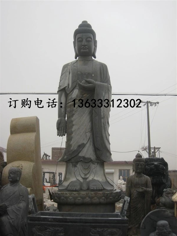 石雕汉白玉观音菩萨像西方佛像文化广场伟人雕塑寺庙供奉大型摆件