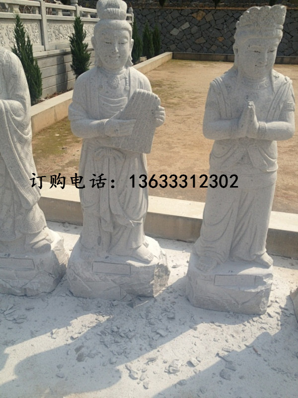 现货石雕观音像定制大型滴水观音菩萨神像雕塑优质汉白玉直销摆件