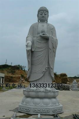 石雕汉白玉观音菩萨佛像中式大理石地藏王弥勒佛释迦摩尼人物雕塑