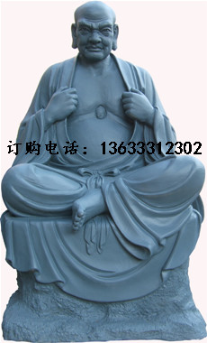 青石石雕十八罗汉雕像仿古降龙伏虎尊者寺庙园林大型佛像雕塑摆件