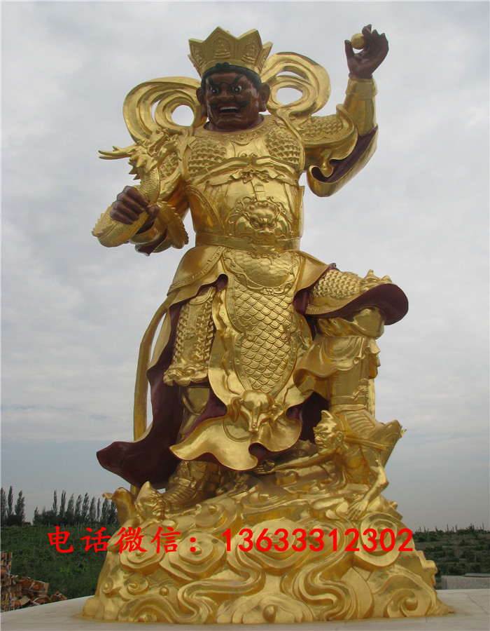 四大天王雕塑佛像寺庙佛堂供奉四大金刚神像树脂玻璃钢菩萨摆放件