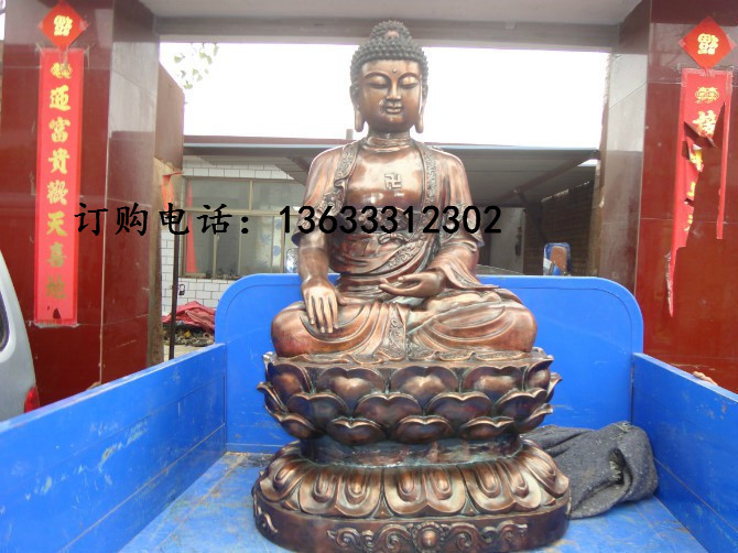厂家地藏铜像摆件雕塑厂纯铜铸造大型寺庙铸铜地藏王菩萨佛像定制