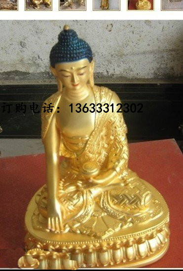 定制铸铜东方三圣铜佛像寺庙佛堂供奉三宝佛纯铜西方三圣雕塑摆件