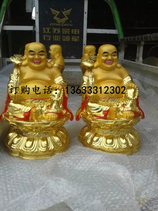 铸造大型寺庙铸铜弥勒佛菩萨佛像定做 铸铜佛像雕塑厂家