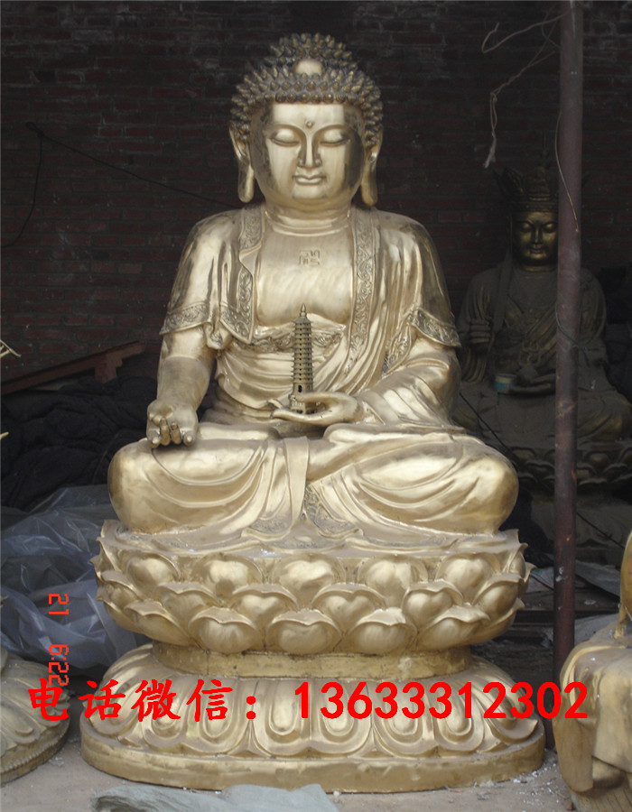 寺庙铸铜释迦摩尼佛像 铸铜黄铜观音普贤文殊菩萨佛像雕塑