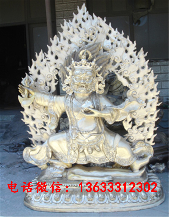 铸铜1米3金刚手菩萨雕塑 大势至菩萨密宗铸铜佛像制作厂家