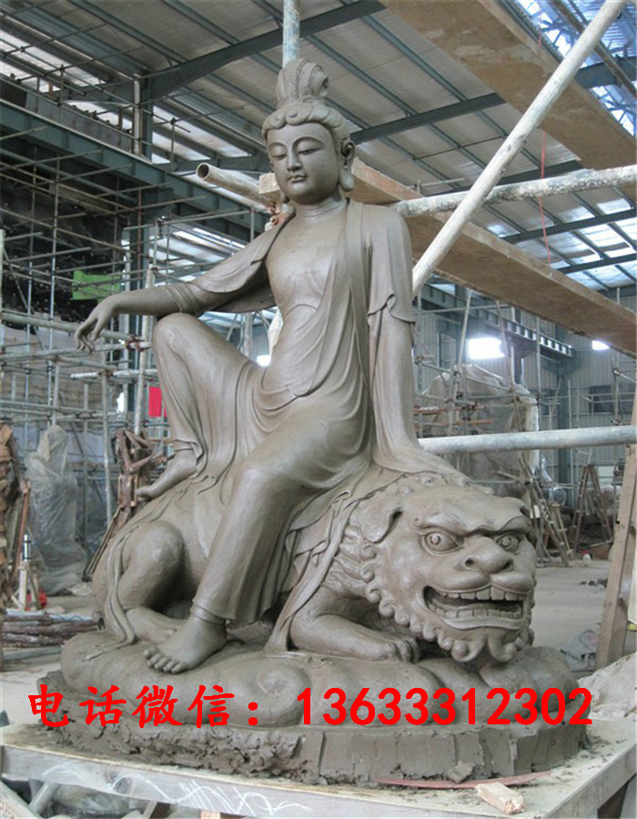 大型铸铜观音菩萨佛像雕塑摆件玻璃钢仿铜 佛像铜雕观音寺庙雕塑