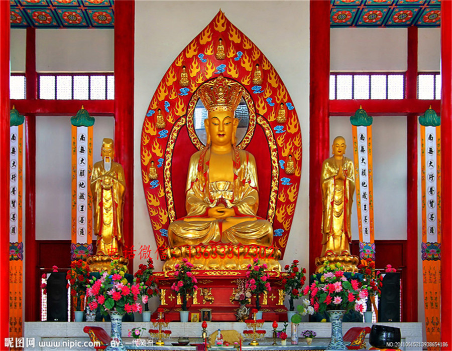 铜雕佛像 彩绘十八罗汉 定制寺庙大型铸铜佛像