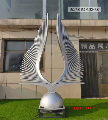 户外大型城市不锈钢抽象雕塑厂家定制广场圆环金属鹿园林景观摆件
