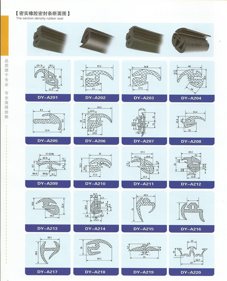 密封条截面图
