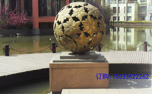 不锈钢龙纹镂空球_金属铁艺镂空灯_不锈钢双层立体镂空球厂家
