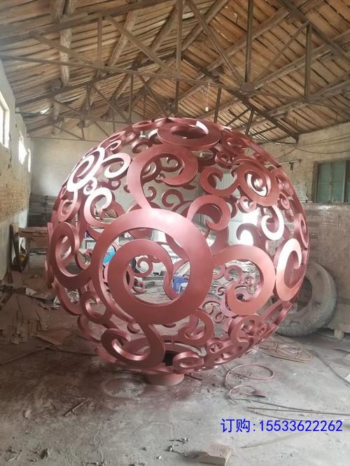 不锈钢龙纹镂空球_金属铁艺镂空灯_不锈钢双层立体镂空球市场