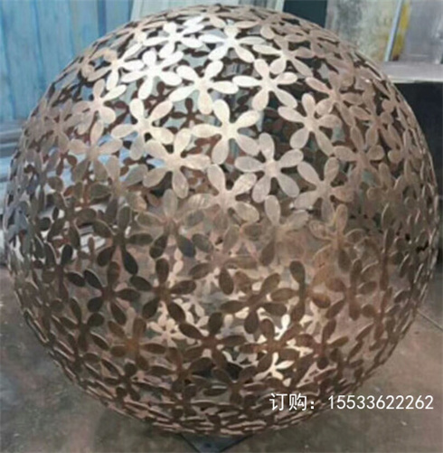 不锈钢龙纹镂空球_金属铁艺镂空灯_不锈钢双层立体镂空球厂家