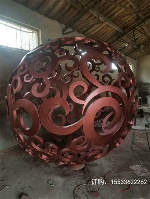 不锈钢龙纹镂空球_金属铁艺镂空灯_不锈钢双层立体镂空球市场