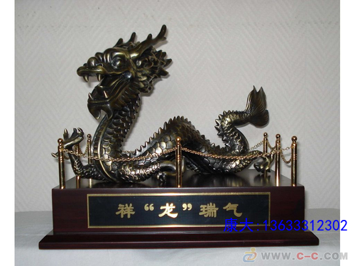 玻璃钢仿铜神龙雕塑景观园林铸铜动物雕塑户外广场铜雕龙雕塑定制