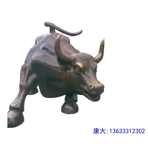 大型华尔街铜牛雕塑奋斗牛拓荒牛耕地牛广场公司门口大厅铸铜摆件