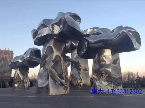  不锈钢园林景观雕塑定制户外公园广场大型金属创意城市地标建筑