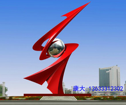 大型校园不锈钢雕塑定制城市广场白钢雕像房地产园林创意金属景观